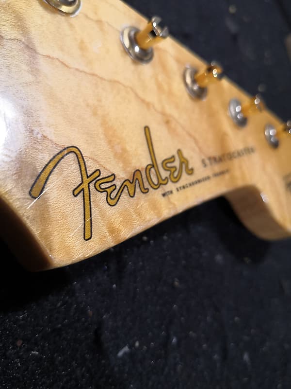 Fender Stratocaster Neck With Gold Tuner John Cruz H.Gastelum Custom Shop 1990-1999 Natural image 1