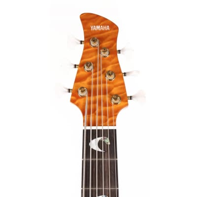 Yamaha John Patitucci TRB Signature Bass Guitar - Amber Gloss Finish - 6-String Bass image 13