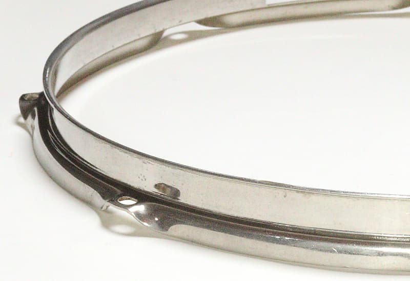 Ludwig Bottom Snare Drum Hoop, Nickel Plated Brass, 8 Hole Reverb