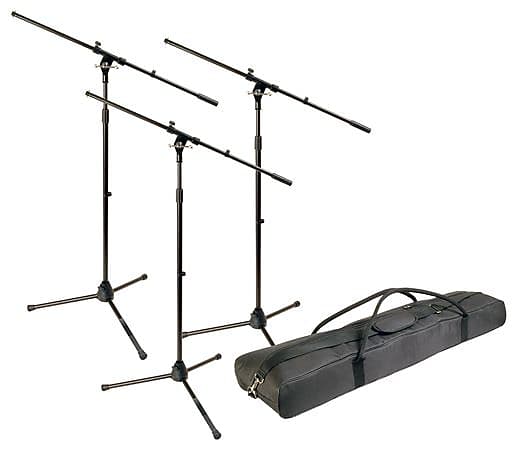 World Tour MSP300 Microphone Stand 3 Pack With Bag image 1