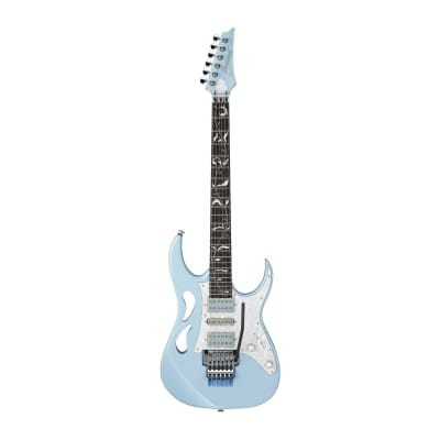 Ibanez Steve Vai Signature 6-String Electric Guitar with Case (Right-Handed, Blue Powder) image 1