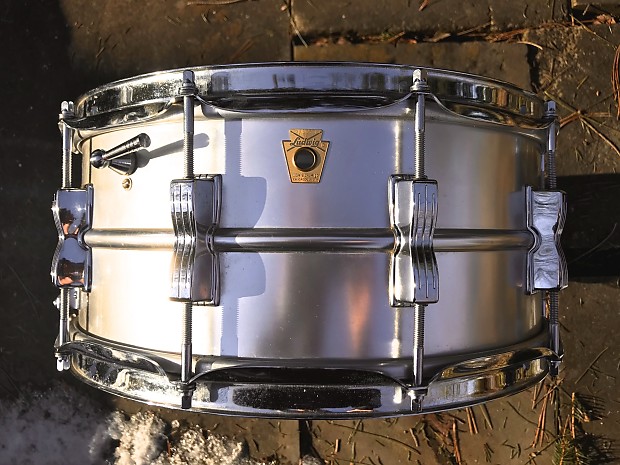 Ludwig 6.5x14" NYC Board of Education Acrolite Snare Drum with Keystone Badge 1966 image 1