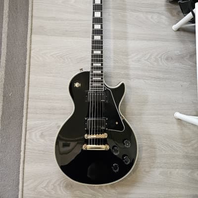 Burny RLC-75 Les Paul 3 PU 90's - Ebony | Reverb Finland