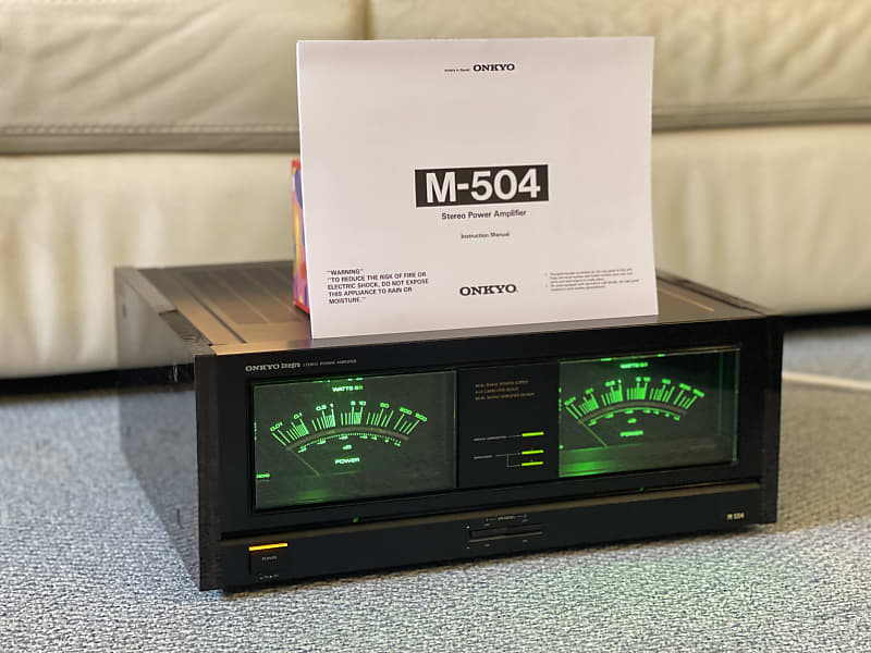 Onkyo Integra M-504 Stereo Power Amplifier ~FULLY SERVICED, LED's