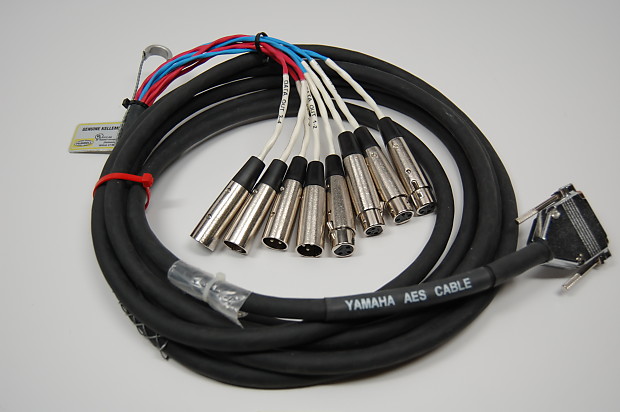 Yamaha 15ft Yamaha AES Cable DSUB- 4 XLRF + 4 XLRM image 1