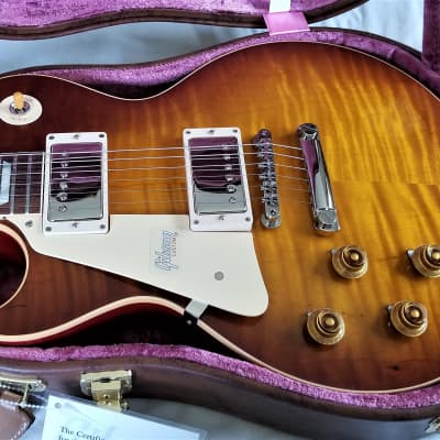 Left Handed 2018 Gibson Historic 1959/R9 Les Paul, New with COA/OHSC, Magnificent Top! image 3