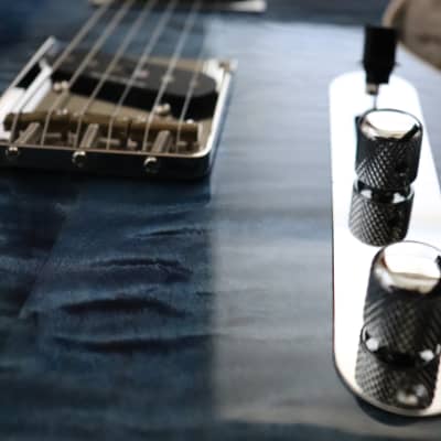 Kevin Barnes Custom Guitars #033 Tele-Inspired - Denim Blue Flame image 4