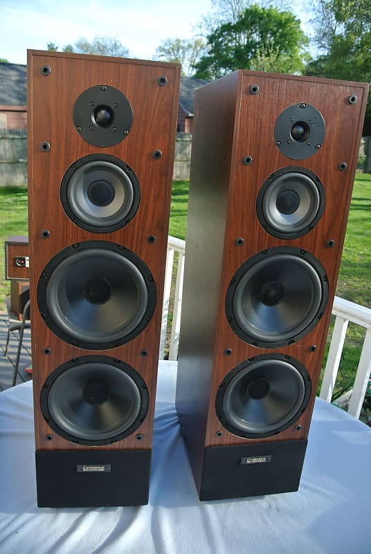 Pickup Mass - Gorgeous ! Cambridge Soundworks Tower II Kloss Speakers w Boxes  			