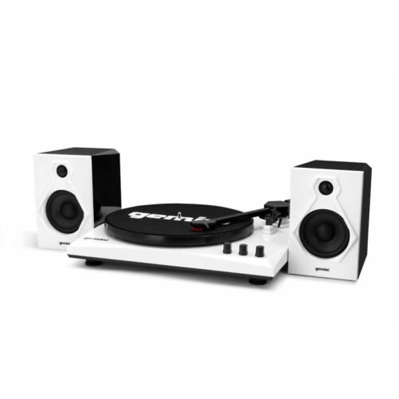 Gemini Sound TT-900 Series Stereo Belt Drive Turntable Sound System Set, 3  Speed Vinyl Record Bluetooth Player with Dual 50W Watts Speakers,