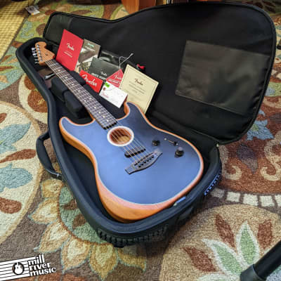 Fender American Acoustasonic Stratocaster Black 2021 w/ Gig Bag image 8