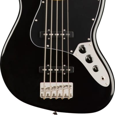 Squier Classic Vibe '70s Jazz Bass V 5-String Bass, Maple Fingerboard, Black image 1