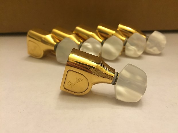 Fender Schaller Elite Tuning Heads Gold w/ Pearl Buttons