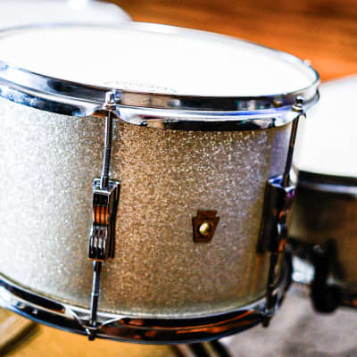 Ludwig Club Date 1966 Drum Set w/ 1968 Blue Note Floor Tom – Vintage Players Kit – Excellent Setup w/ Vintage Hardware image 6