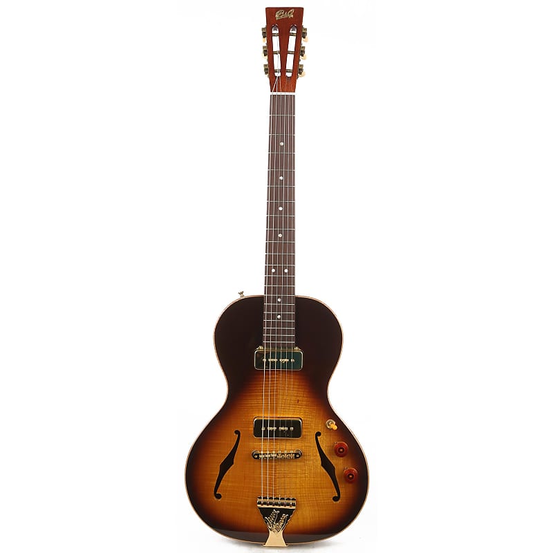 B&G Guitars Little Sister Crossroads P-90 Tobacco Burst