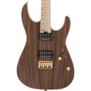 Charvel Pro-Mod DK24 HH HT M Mahogany with Figured Walnut, Maple Fingerboard, Natural