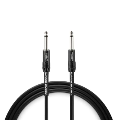 Warm Audio Pro Series Straight TS to Straight TS Instrument Cable - 5' Black image 2