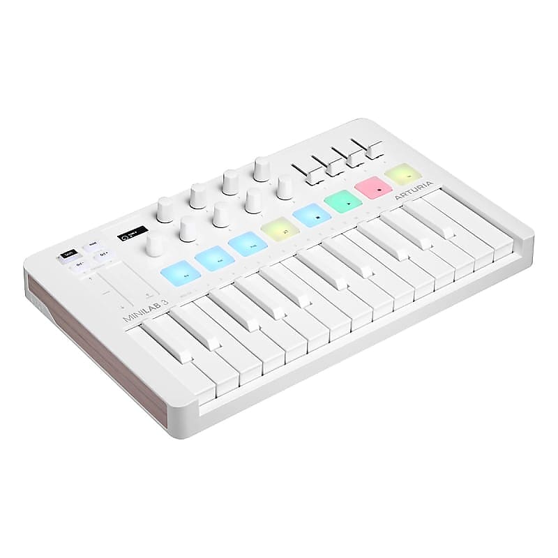 Arturia MiniLab 3 USB MIDI Controller (Alpine White) | Reverb