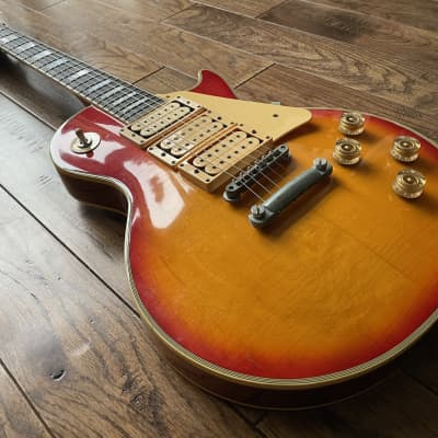 1980s Burny RLC Custom Ace Frehley Electric Guitar 3 Pickups LP Dimarzio Upgrade gibson Burst image 4