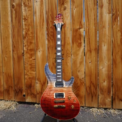 ESP Custom Shop Mystique Custom NT FM Blue Red Fade Burst 6-String Electric Guitar (NOS) w/ Case image 2