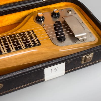 Gibson  Skylark EH-500 Lap Steel Electric Guitar (1964), ser. #231528, original black chipboard case. image 10