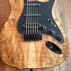 Custom Build Spalted Maple ST Tribute - Buck Naked Series image 8