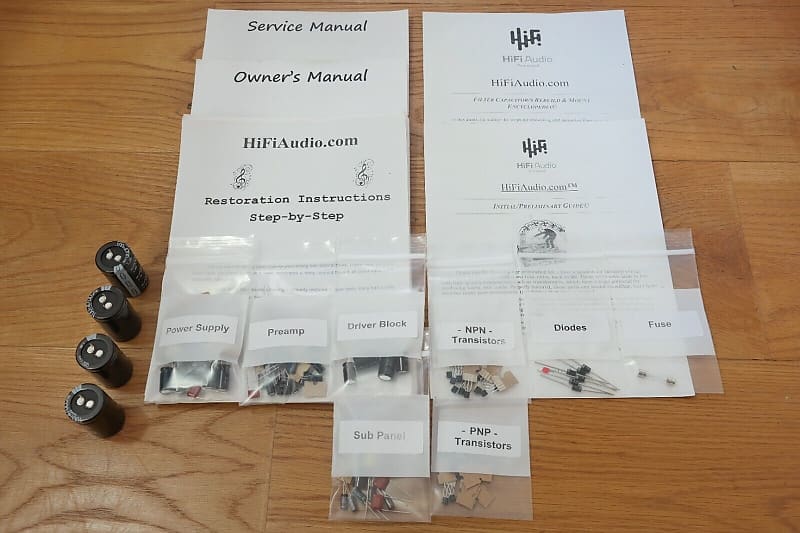 JBL SA-600 restoration kit filter capacitor repair rebuild fix  			