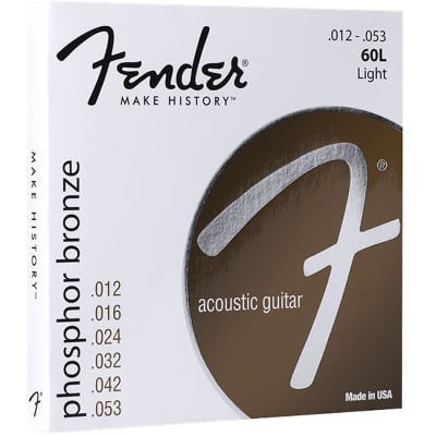 FENDER Phosphor Bronze .012-.053 Acoustic Guitar Strings image 2