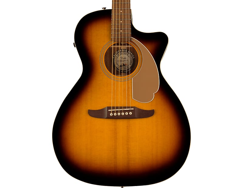 Open Box Fender Newporter Player A/E Guitar - Sunburst w/ Walnut FB image 1