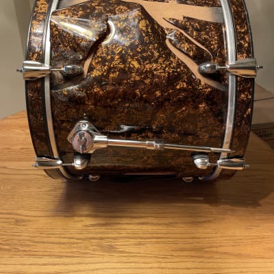 Premier APK Fusion 22” Kick Drum 90s Rare Bronze Wrap image 4