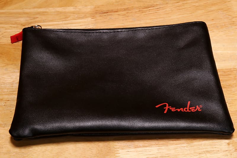Fender Black Accessory Bag Pouch Case Candy Stratocaster Fender Black Accessory Bag Pouch Case Candy Stratocaster