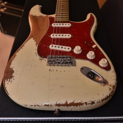 American Fender Stratocaster Relic Vintage White Texas Specials image 5