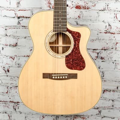 Guild - OM140CE - Single Cut Acoustic/Electric Guitar, Natural - w/ Case - x1093 - USED for sale