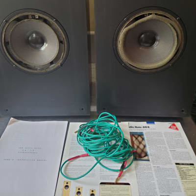 Pair of Audio Note AN- J/L 1270 Speakers with AN-D 8' cables need re-foam UK Made image 7
