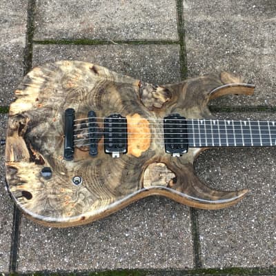 Black Diamond Custom Gandalf guitar Reverse Headstock Korina image 7