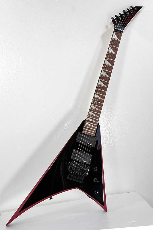 Jackson Rhoads V JS32 Gloss Black w/ Red Bevels and Jackson Jackson Rhoads V JS32 Gloss Black w/ Red Bevels and Jackson