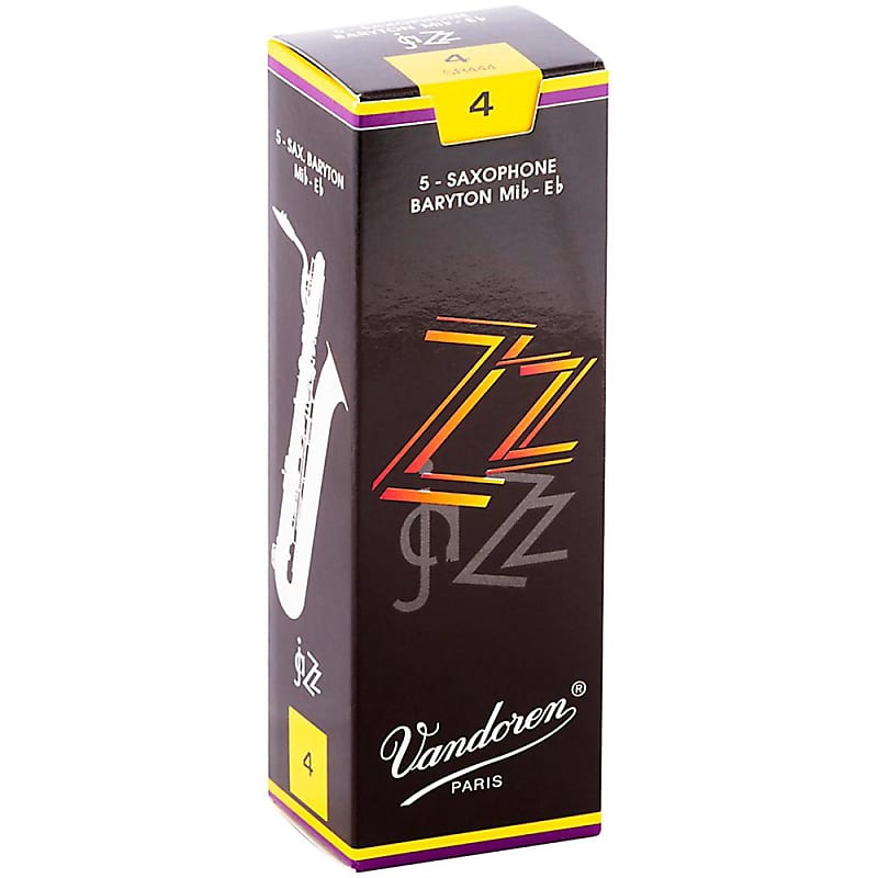 Vandoren ZZ Baritone Saxophone Reeds Strength 4, Box of 5 image 1