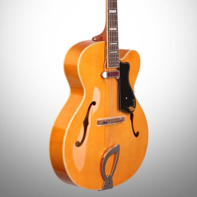 Guild A-150 Savoy Hollowbody Electric Guitar (with Case), Blonde image 4