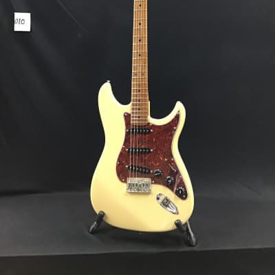 Emerald Bay  custom shop multi-scale electric guitar yellow for sale
