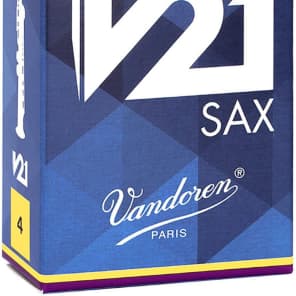 Vandoren SR804 V21 Series Soprano Saxophone Reeds - Strength 4 (Box of 10)