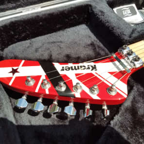 Kramer Mean Street EVH custom made 5150 era Van Halen Model Red Black White Striped image 9