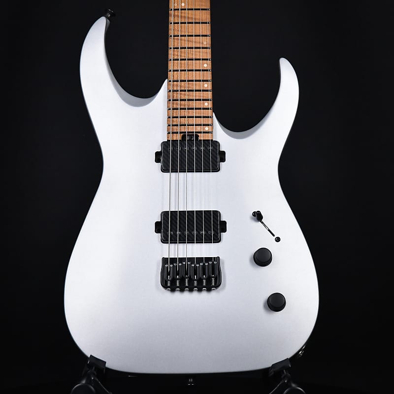Jackson Custom Shop USA Misha Mansoor Signature Juggernaut HT6 Satin Silver (JMM1910771) image 1