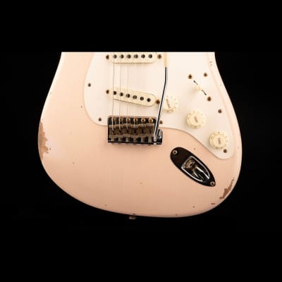 Fender Custom Shop Limited Edition 1959 Stratocaster Relic Super Faded Aged Shell Pink image 5