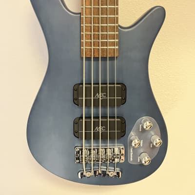 Warwick Rockbass Streamer Standard 5-String Bass-Ocean Blue Transparent Satin W/ Gig Bag image 2
