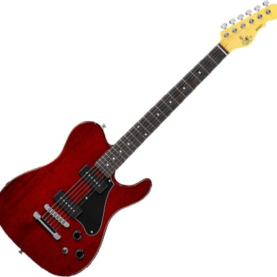 G&L Tribute ASAT Junior II Electric Guitar Trans Red image 2