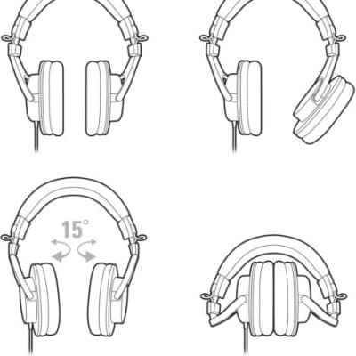 Audio-Technica M-Series ATH-M30x Professional Monitor Headphones (Black) image 6