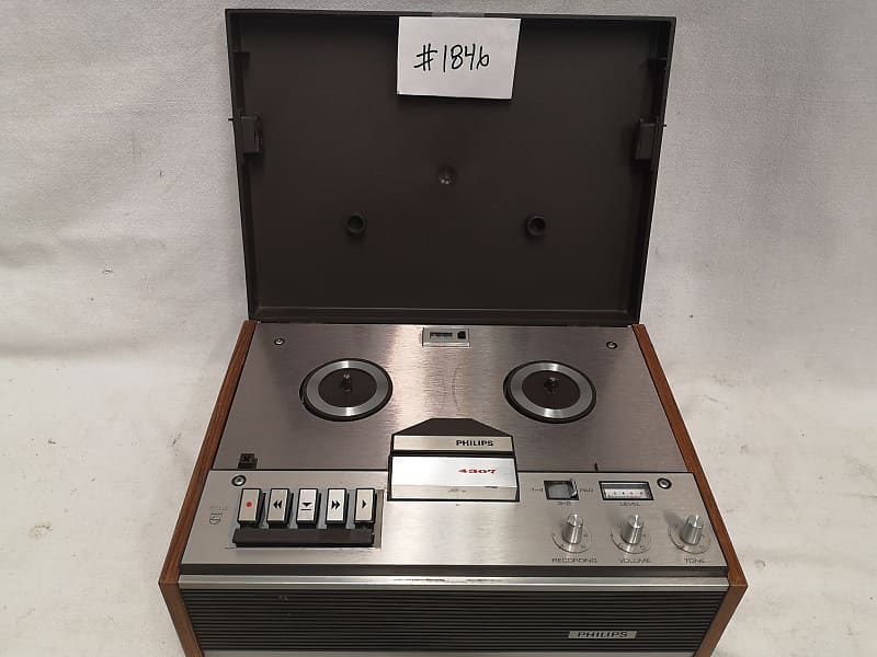 Philips 4307 Reel to Reel Tape Player #1846 Vintage, Good Working Condition