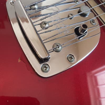 Fender Pawn Shop Bass VI 2013 - Candy Apple Red image 9
