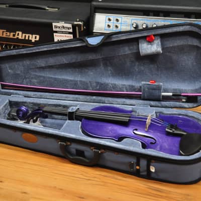 Stentor Harlequin 4/4 Violin Purple Flake image 12