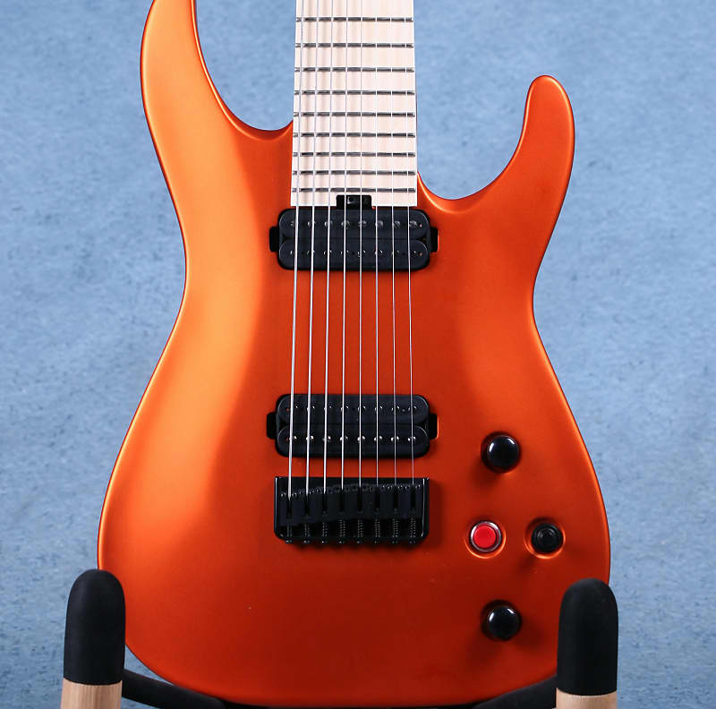 Jackson Pro Series Dinky DKA8M 8 String Satin Orange Blaze Electric Guitar B STOCK MXJ1802177B
