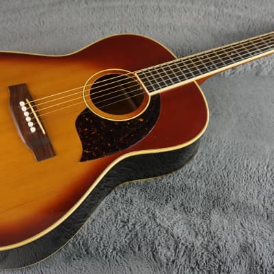 Yamaki BP-30S Petit Series Buffalo Headstock Japan Sunburst Acoustic Guitar image 4